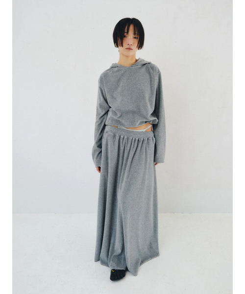 PLZPROJECT(プリーズプロジェクト)の「TERRY MAXI SKIRT, GRAY(スカート・レディース・その他・FREE)」の2枚目の写真
