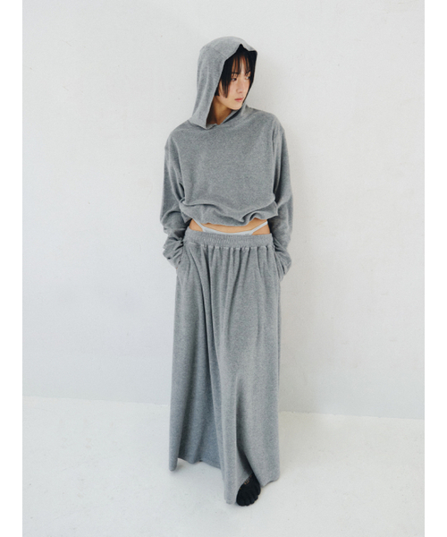 PLZPROJECT(プリーズプロジェクト)の「TERRY MAXI SKIRT, GRAY(スカート・レディース・その他・FREE)」の4枚目の写真