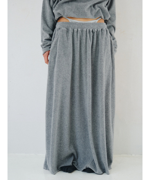 PLZPROJECT(プリーズプロジェクト)の「TERRY MAXI SKIRT, GRAY(スカート・レディース・その他・FREE)」の5枚目の写真
