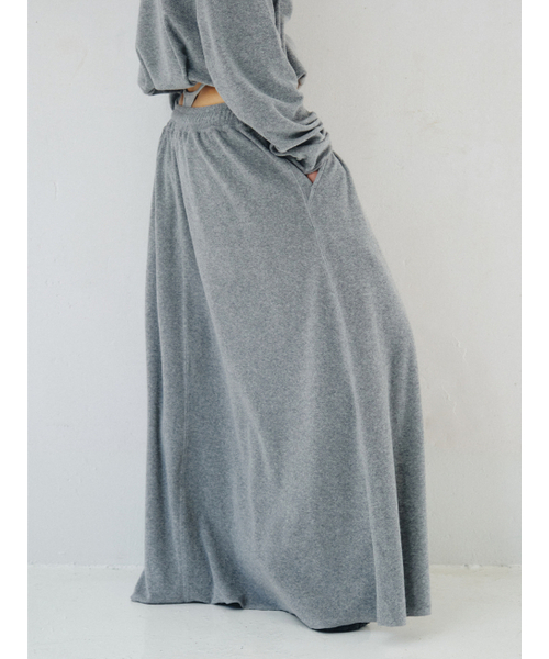 PLZPROJECT(プリーズプロジェクト)の「TERRY MAXI SKIRT, GRAY(スカート・レディース・その他・FREE)」の6枚目の写真