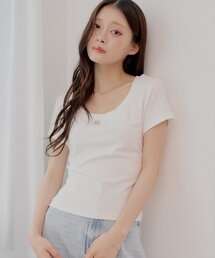 ロゴプレートチビT