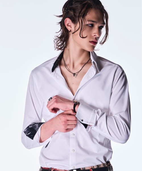 kiryuyrik（キリュウキリュウ）の「kiryuyrik/キリュウキリュウ/Cuffs Buttom Shirt（シャツ/ブラウス・メンズ・ホワイト・SMALL/LARGE/MEDIUM）」の4枚目の写真