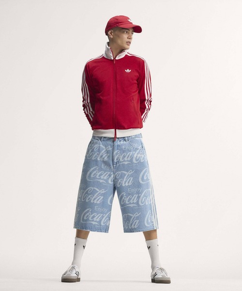 adidas（アディダス）の「adidas/アディダス ORI  COCA COLA CLASSIC ハーフパンツ バミューダパンツ メンズ レディース ユニセックス 2026年春夏春服 夏服（デニムパンツ・メンズ・ブルー・M/L/XL）」の3枚目の写真
