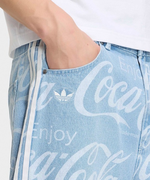 adidas（アディダス）の「adidas/アディダス ORI  COCA COLA CLASSIC ハーフパンツ バミューダパンツ メンズ レディース ユニセックス 2026年春夏春服 夏服（デニムパンツ・メンズ・ブルー・M/L/XL）」の11枚目の写真