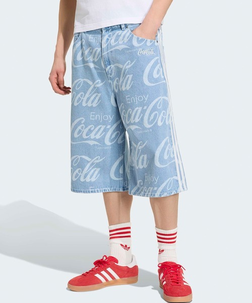 adidas（アディダス）の「adidas/アディダス ORI  COCA COLA CLASSIC ハーフパンツ バミューダパンツ メンズ レディース ユニセックス 2026年春夏春服 夏服（デニムパンツ・メンズ・ブルー・M/L/XL）」の8枚目の写真