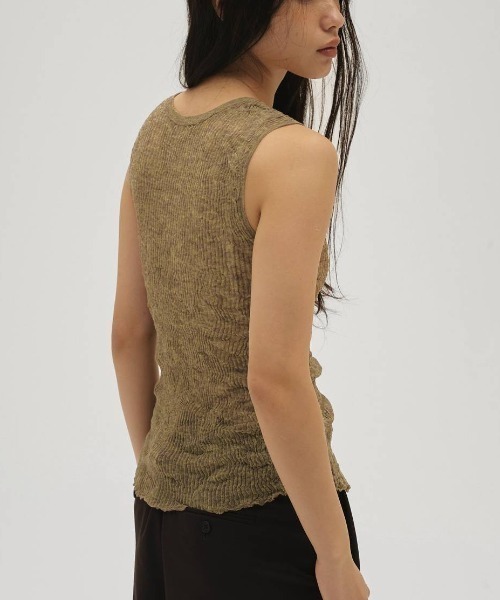 TODAYFUL(トゥデイフル)の「2way Sheer Knitvest 12610523(その他アウター・メンズ・オフホワイト/ライトブルー/オリーブ・FREE)」の6枚目の写真