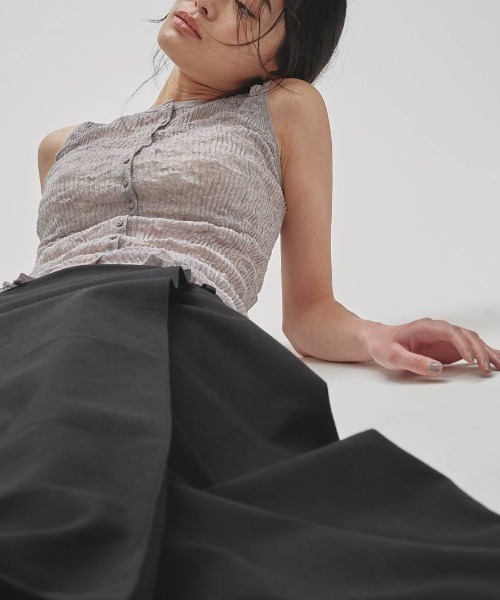 TODAYFUL(トゥデイフル)の「2way Sheer Knitvest 12610523(その他アウター・メンズ・オフホワイト/ライトブルー/オリーブ・FREE)」の9枚目の写真
