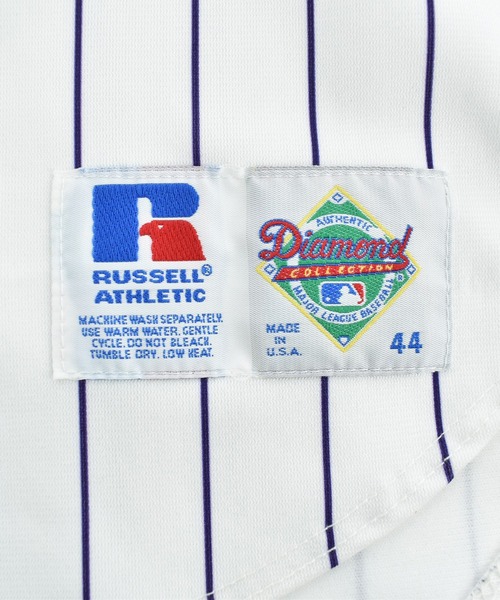 LABORATORY R(ラボラトリーアール)の「【USED】90’s RUSSELL ATHLETIC “MLB Colorado Rockies” ゲームシャツ USA製(シャツ/ブラウス・メンズ・ホワイト・LARGE)」の7枚目の写真