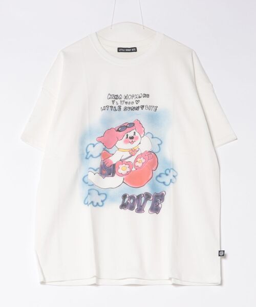 Little sunny bite(リトルサニーバイト)の「littlesunnybite/リトルサニーバイト/anna hopman doggy big tee(Tシャツ/カットソー・レディース・ピンク/ホワイト/ブラック・M/S)」の14枚目の写真