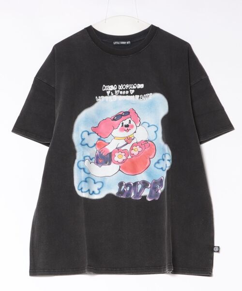 Little sunny bite(リトルサニーバイト)の「littlesunnybite/リトルサニーバイト/anna hopman doggy big tee(Tシャツ/カットソー・レディース・ピンク/ホワイト/ブラック・M/S)」の15枚目の写真