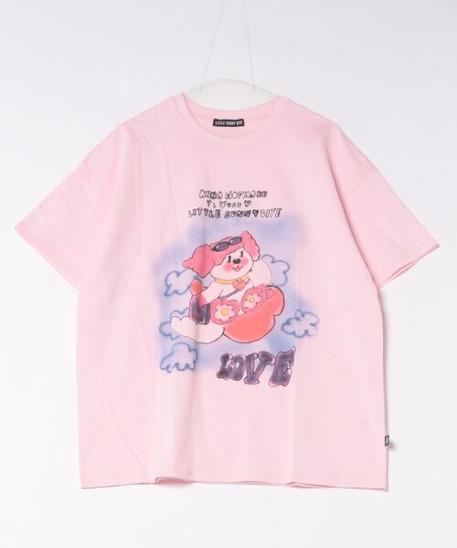 Little sunny bite(リトルサニーバイト)の「littlesunnybite/リトルサニーバイト/anna hopman doggy big tee(Tシャツ/カットソー・レディース・ピンク/ホワイト/ブラック・M/S)」の16枚目の写真