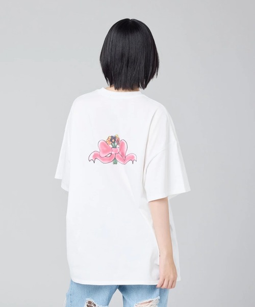Little sunny bite(リトルサニーバイト)の「littlesunnybite/リトルサニーバイト/anna hopman doggy big tee(Tシャツ/カットソー・レディース・ピンク/ホワイト/ブラック・M/S)」の8枚目の写真