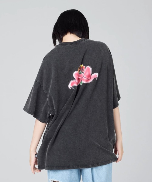 Little sunny bite(リトルサニーバイト)の「littlesunnybite/リトルサニーバイト/anna hopman doggy big tee(Tシャツ/カットソー・レディース・ピンク/ホワイト/ブラック・M/S)」の10枚目の写真
