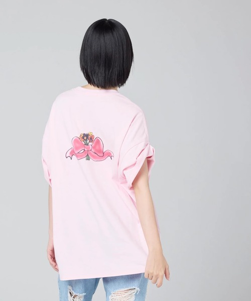 Little sunny bite(リトルサニーバイト)の「littlesunnybite/リトルサニーバイト/anna hopman doggy big tee(Tシャツ/カットソー・レディース・ピンク/ホワイト/ブラック・M/S)」の13枚目の写真