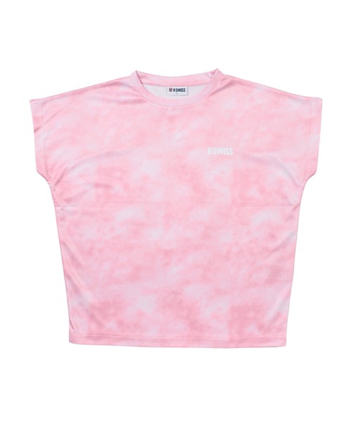 K-SWISS(ケースイス)の「【K-SWISS/ケースイス】KB652 レディース タイダイ柄ドルマンスリーブTシャツ/3色展開|グレー パープル ピンク ゆったり 大人カジュアル スポーティ 夏(Tシャツ/カットソー・レディース・ピンク/パープル/グレー・MEDIUM/X-LARGE/LARGE)」の12枚目の写真
