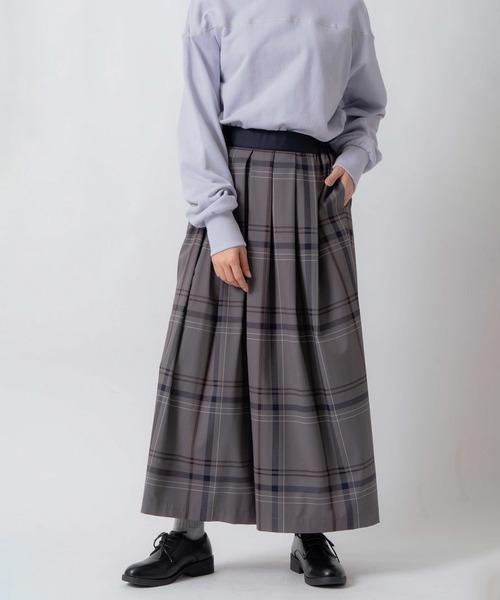 Kelen(ケレン)の「「KELEN / ケレン」タックデザイン チェック柄フレアパンツ(その他パンツ・レディース・ブルーグレー/ベージュ/グレー・S/M)」の20枚目の写真