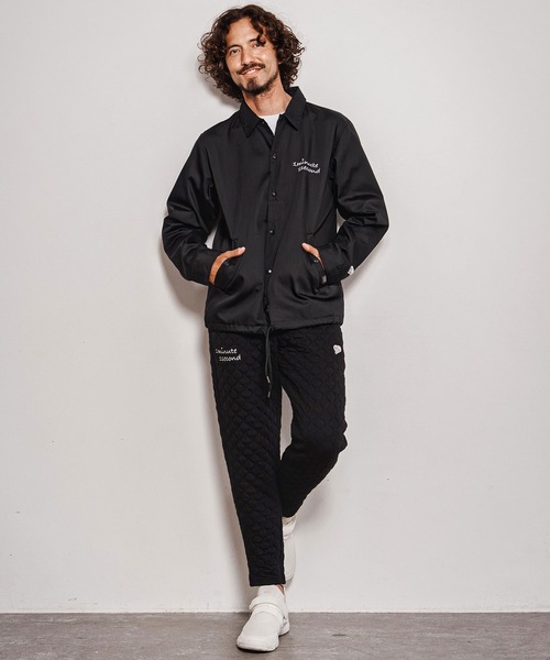 1minute 1second(ワンミニットワンセカンド)の「mj11691-cursive embroidery coach jacket コーチジャケット(1M26A170)(その他アウター・メンズ・ベージュ/ネイビー/ブラック・S/M/L/XL)」の17枚目の写真