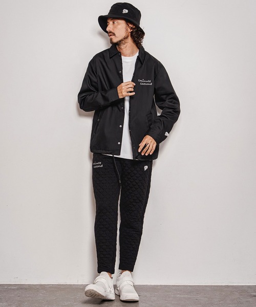 1minute 1second(ワンミニットワンセカンド)の「mj11691-cursive embroidery coach jacket コーチジャケット(1M26A170)(その他アウター・メンズ・ベージュ/ネイビー/ブラック・S/M/L/XL)」の18枚目の写真