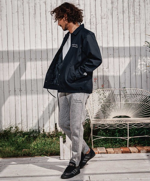 1minute 1second(ワンミニットワンセカンド)の「mj11691-cursive embroidery coach jacket コーチジャケット(1M26A170)(その他アウター・メンズ・ベージュ/ネイビー/ブラック・S/M/L/XL)」の22枚目の写真
