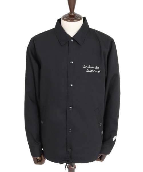 1minute 1second(ワンミニットワンセカンド)の「mj11691-cursive embroidery coach jacket コーチジャケット(1M26A170)(その他アウター・メンズ・ベージュ/ネイビー/ブラック・S/M/L/XL)」の12枚目の写真