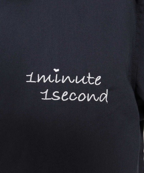 1minute 1second(ワンミニットワンセカンド)の「mj11691-cursive embroidery coach jacket コーチジャケット(1M26A170)(その他アウター・メンズ・ベージュ/ネイビー/ブラック・S/M/L/XL)」の8枚目の写真