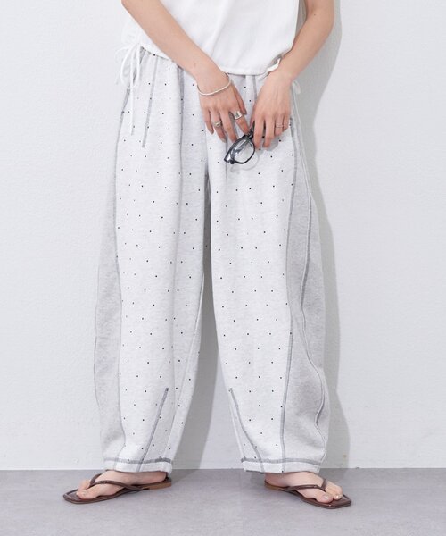 etsinta(エシンタ)の「【etsinta】リメイクドットバレルイージーパンツ(その他パンツ・レディース・グレー/チャコールグレー・ONE SIZE)」の16枚目の写真