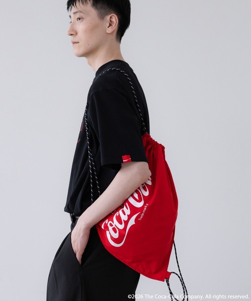 LOWRYS FARM(ローリーズファーム)の「【LFM(U)】Coca-Cola/ナップサック 878212(バックパック/リュック・メンズ・ブラック/レッド・FREE)」の15枚目の写真