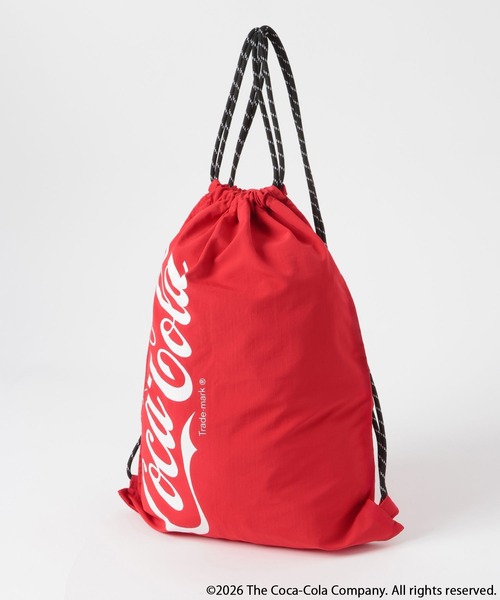 LOWRYS FARM(ローリーズファーム)の「【LFM(U)】Coca-Cola/ナップサック 878212(バックパック/リュック・メンズ・ブラック/レッド・FREE)」の8枚目の写真