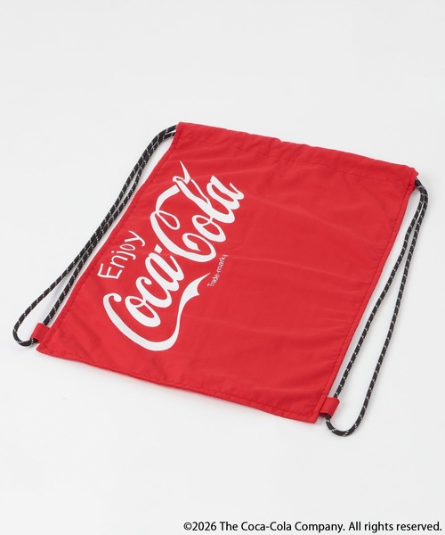 LOWRYS FARM(ローリーズファーム)の「【LFM(U)】Coca-Cola/ナップサック 878212(バックパック/リュック・メンズ・ブラック/レッド・FREE)」の3枚目の写真