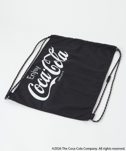 LOWRYS FARM(ローリーズファーム)の「【LFM(U)】Coca-Cola/ナップサック 878212(バックパック/リュック・メンズ・ブラック/レッド・FREE)」の4枚目の写真