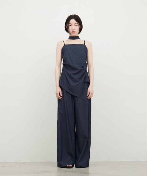 OFROOM（オフルーム）の「Linen Touch Cami Setup｜リネンタッチキャミセットアップ（セットアップ・レディース・ブラック/ベージュ/ネイビー・FREE）」の11枚目の写真