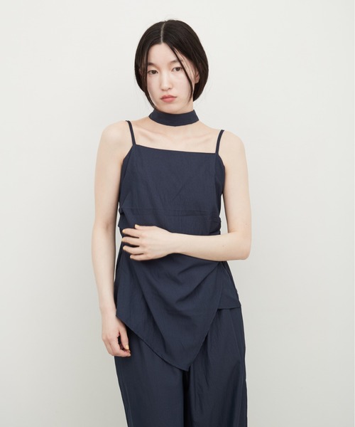 OFROOM（オフルーム）の「Linen Touch Cami Setup｜リネンタッチキャミセットアップ（セットアップ・レディース・ブラック/ベージュ/ネイビー・FREE）」の13枚目の写真