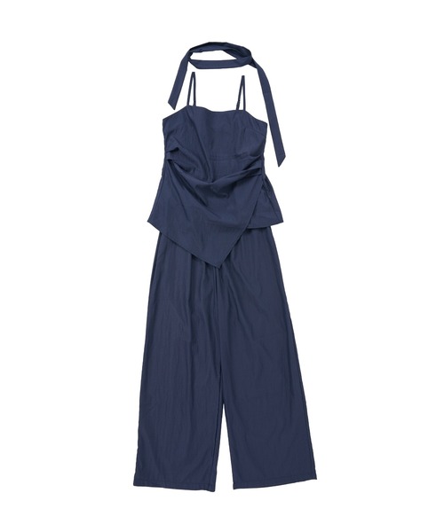OFROOM（オフルーム）の「Linen Touch Cami Setup｜リネンタッチキャミセットアップ（セットアップ・レディース・ブラック/ベージュ/ネイビー・FREE）」の6枚目の写真