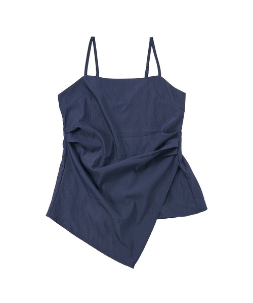 OFROOM（オフルーム）の「Linen Touch Cami Setup｜リネンタッチキャミセットアップ（セットアップ・レディース・ブラック/ベージュ/ネイビー・FREE）」の7枚目の写真