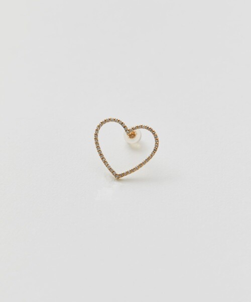 Bijou de Mオープンハートピアス S ゴールド Bijou de M/ビジュードエム】Open heart Earring（S）/オープンハート