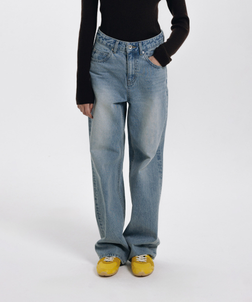 haag(ヘイグ)の「a relaxed denim (pale blue)(デニムパンツ・レディース・その他・MEDIUM/SMALL)」の12枚目の写真
