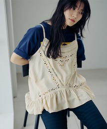 studio CLIP | 【daily CLIP】刺繍ミドルキャミブラウス(シャツ/ブラウス)
