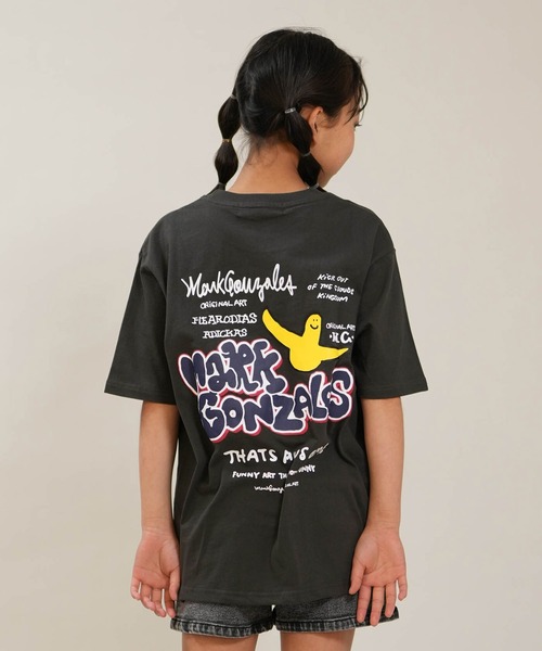（What it isNt）ART BY MARKGONZALES（ワットイットイズント）の「（What it isNt）ART BY MARKGONZALES/ワット イット イズント マークゴンザレス キッズ Tシャツ MGT-26201（Tシャツ/カットソー・キッズ・オレンジ/ホワイト/チャコールグレー・160cm/150cm/140cm/130cm）」の2枚目の写真
