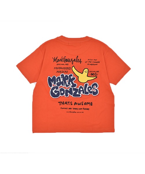 （What it isNt）ART BY MARKGONZALES（ワットイットイズント）の「（What it isNt）ART BY MARKGONZALES/ワット イット イズント マークゴンザレス キッズ Tシャツ MGT-26201（Tシャツ/カットソー・キッズ・オレンジ/ホワイト/チャコールグレー・160cm/150cm/140cm/130cm）」の9枚目の写真
