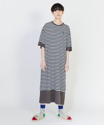 FRAPBOIS PARK（フラボアパーク）の「ボーダーリブワンピ（ワンピース）」