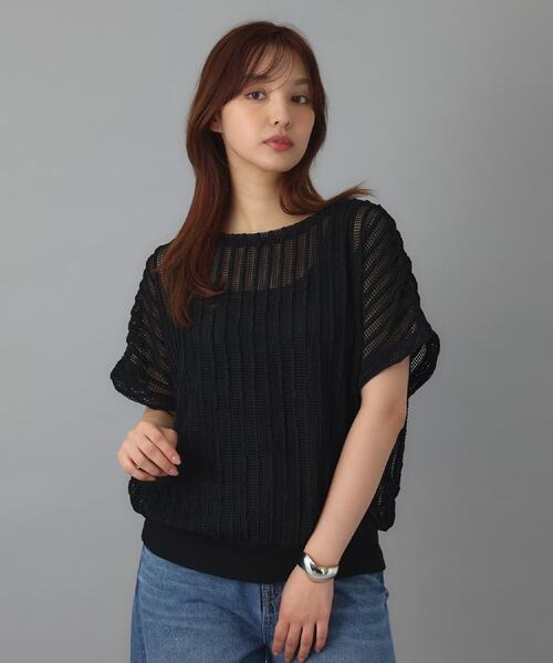 DRESSTERIOR(ドレステリア)の「【体型カバー/日除け】ドルマンスリーブ シアーメッシュプルオーバー(Tシャツ/カットソー・レディース・ホワイト/カーキ/ブラック・36/38)」の13枚目の写真
