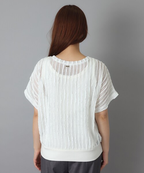 DRESSTERIOR(ドレステリア)の「【体型カバー/日除け】ドルマンスリーブ シアーメッシュプルオーバー(Tシャツ/カットソー・レディース・ホワイト/カーキ/ブラック・36/38)」の20枚目の写真