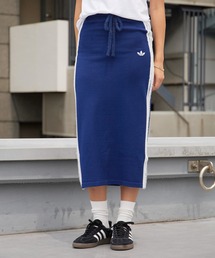 adidas/アディダス ORI KNITTED SKIRT オリジナルス ニットスカート サイドライン タイトスカート ペンシルスカート ストレート ミドル丈 ミディ丈 ミモレ丈 膝下 レディース 2026年 秋 秋服 冬 冬服