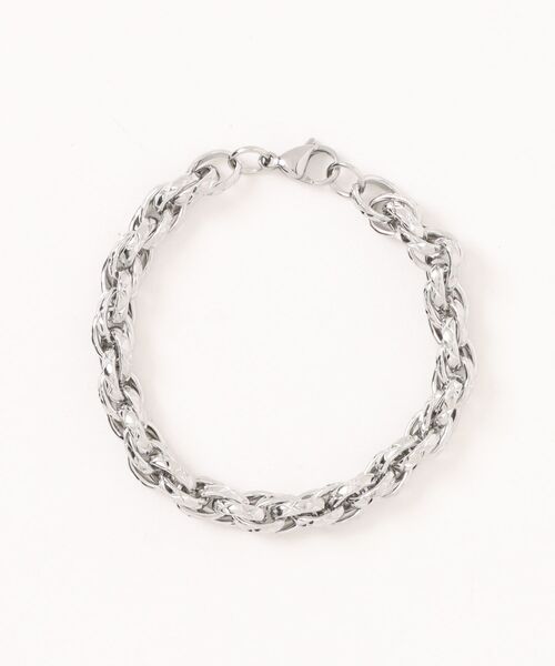 SPINNS(スピンズ)の「メタルシルバーボリュームチェーンブレスレット(ブレスレット・メンズ・A/B・ONESIZE)」の3枚目の写真
