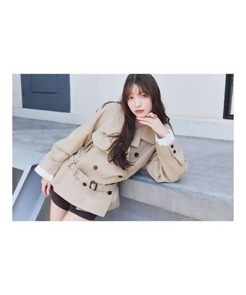LILY BROWN（リリーブラウン）の「ケーブルニットショートパンツ（その他パンツ・レディース・ブラウン/ホワイト/グレー・F）」の8枚目の写真