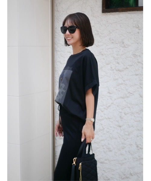 BeBeoD(べベッド)の「ビーズデザインアートロゴTシャツ(Tシャツ/カットソー・レディース・ブラック/ホワイト・フリー)」の8枚目の写真