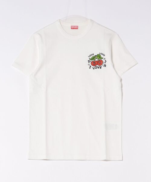 KENZO(ケンゾー)の「GOTS KENZO LOVES SLIM T-SHIRT(Tシャツ/カットソー・メンズ・ホワイト系その他・XX-LARGE/SMALL/MEDIUM/X-LARGE/X-SMALL/LARGE)」の1枚目の写真
