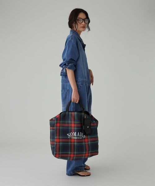 NOMADIS（ノマディス）の「【柳橋唯さんYouTube紹介アイテム】【NOMADIS】SAC2 CHECK（トートバッグ・レディース・レッド/グリーン・フリー）」の8枚目の写真