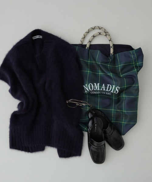 NOMADIS（ノマディス）の「【柳橋唯さんYouTube紹介アイテム】【NOMADIS】SAC2 CHECK（トートバッグ・レディース・レッド/グリーン・フリー）」の9枚目の写真