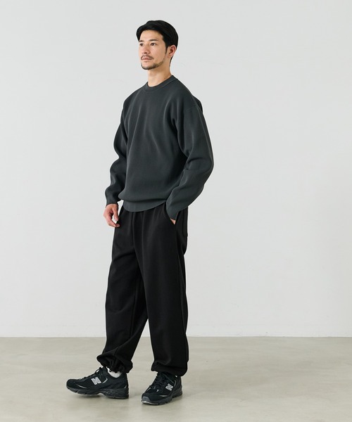 coca(coca)(コカ)の「COTTON from the U.S.スウェットワイドパンツ(スウェットパンツ・メンズ・ブラック/グレー・XL/M/L)」の6枚目の写真